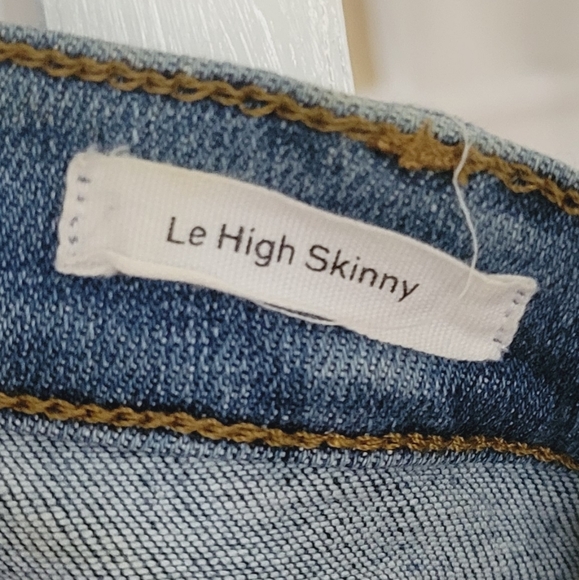 FRAME Denim Le High Skinny Denim Blue Jeans Size 26 LHSKRS801 - Picture 5 of 10